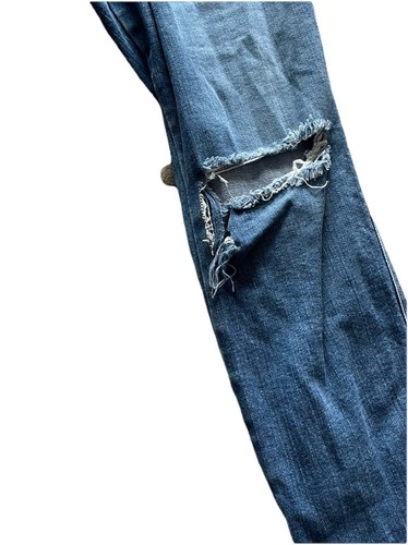 Frame Jeans women’s Le High Skinny 32 distressed medium wash Grunge Anthropolgie - Picture 3 of 9
