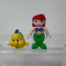 LEGO Duplo Disney Little Mermaid Princess Ariel And Flounder Minifigure