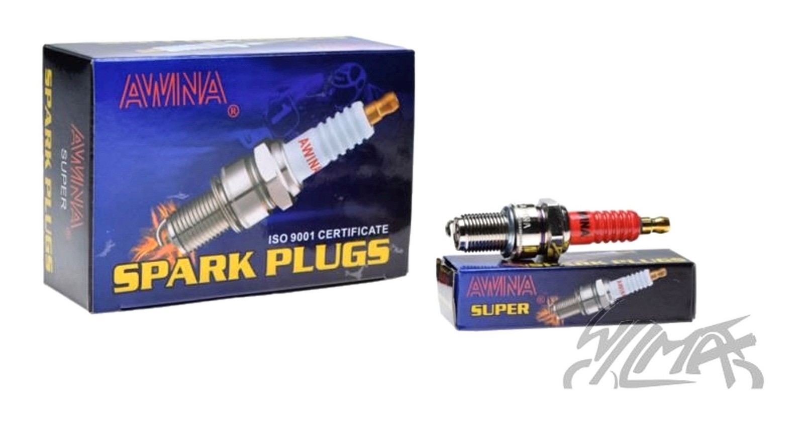 Bougie iridium BPR7HIX AVINA pour moteur 2T de scooter et moto