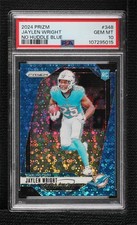 2024 Panini Prizm Rookies No Huddle Blue 9/99 Jaylen Wright PSA 10 GEM MT 3hd