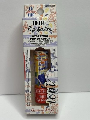 Ioni LA Dolce Vita Tinted Lip Balm Fig Amore Mio Hydrating Pop Of Color Vegan
