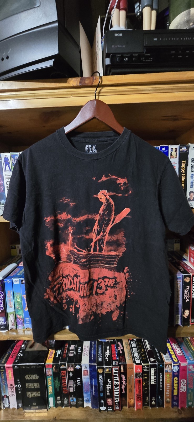 FEA Merchandising Friday the 13th Jason Voorhees Men's Black Graphic T-Shirt Si…