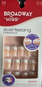 Kiss Everlasting French Medium Length Ultra Comfort Nail 28 Nails