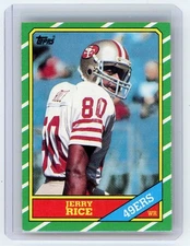 1986 Topps Jerry Rice #161 RC Rookie Card Nice See Pics San Francisco 49ers GOAT