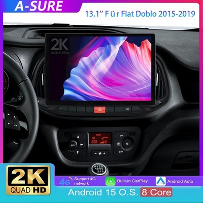 13.1'' 2K Radio Carplay Für Fiat Doblo 2015-2019 GPS Navi Android15 Autoradio DSP