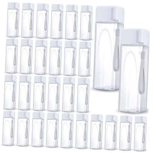 Bulk 17 Oz Plastic Sports Water Bottles For Kids White