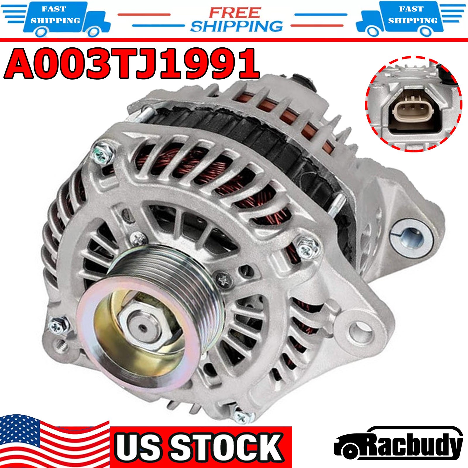 150Amp Alternator A003TJ1991 for Infiniti 2007 2008 G35 3.5L 2008-2010 G37 3.7L