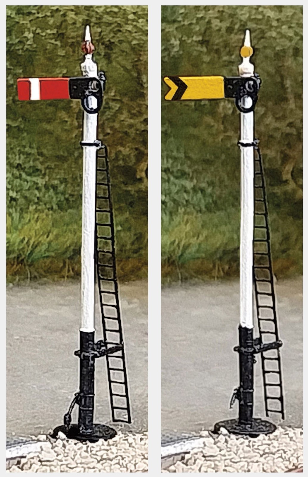 TT:120 L/S GWR HOME/DISTANT SINGLE ARM SIGNAL KIT Peco LK-12140