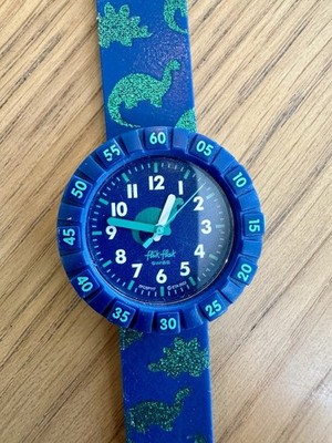 Flik Flak Swiss Watch DINAXUS Collection With Metallic Dial Effect