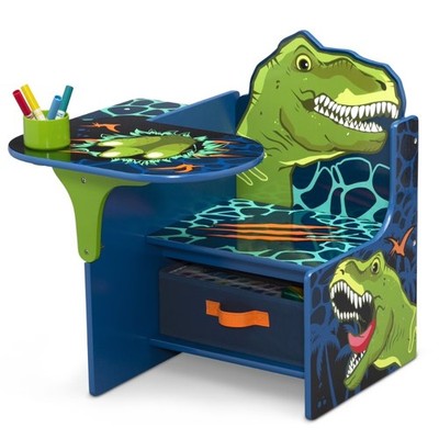 Delta Children Dinosaur Chair Desk with Storage Bin, Greenguard Gold Certified