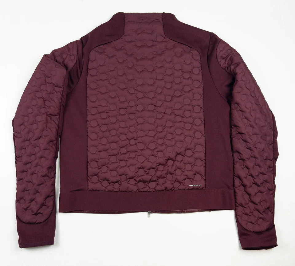 Chaqueta para correr Nike Aeroloft para mujer mediana plumón de ganso relleno granate CZ1543-638 Foto 4 de 4