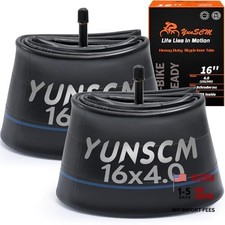 2-PCS 16x4.0 Heavy Duty E-Bike Tubes 16 x 4.0 Schrader Valve Inner Tubes