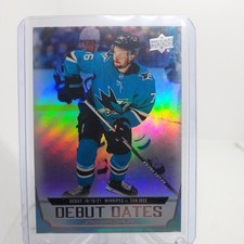 2022-23 Upper Deck Debut Dates Jonathan Dahlen San Jose Sharks #DD-10