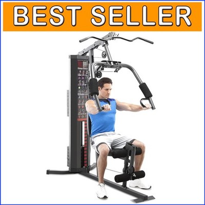 Versatile 150-lb Home Gym System with Safety Features