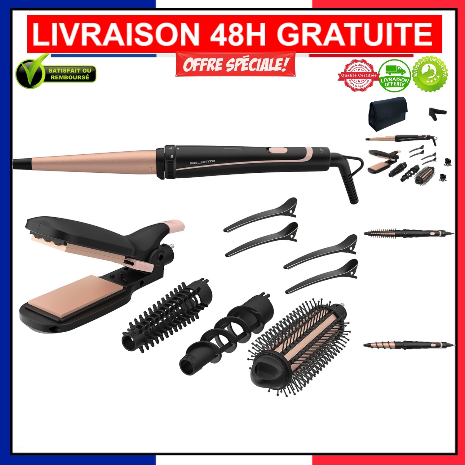 Rowenta Multistyler 14-en-1 fer à boucler et lisseur polyvalent