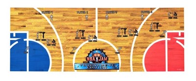 NBA Jam Tournament Edition Arcade Control Panel CPO Graphic Sticker