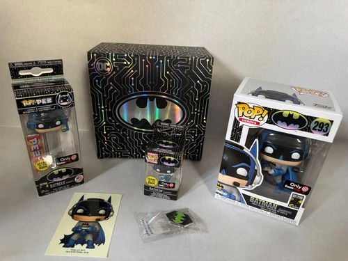 Funko Pop! DC 5pc Mystery Box BATMAN GAMER #293 GAMESTOP EXCLUSIVE