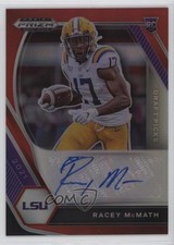 2021 Panini Prizm Draft Picks Red 144/199 Racey McMath #DPA-RAC Auto 4g8