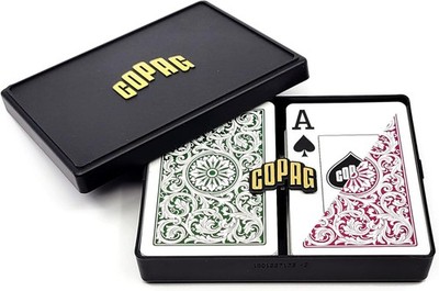 Bridge Size Jumbo Index 1546 Spielkarten (grün Burgund Setup)