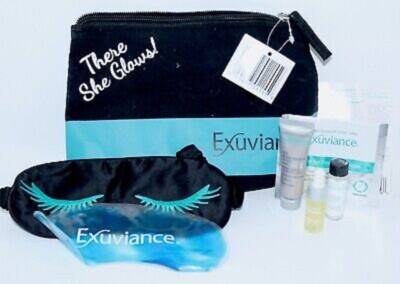 NIB 7 Pc Exuviance THERE SHE GLOWS | Anti-Pollution Essence, Microdermabrasion +