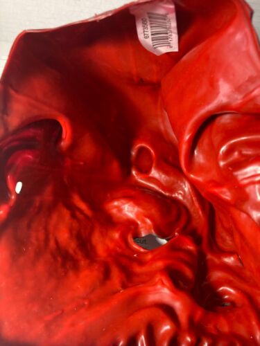 Vintage 2000 Don Post Studios Devil Satan Mask with Goatee and Horns GOTH - Picture 2 of 2