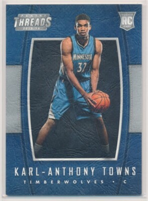 2015-16 KARL ANTHONY TOWNS PANINI THREADS ROOKIE RC #213 Minnesota Timberwolves