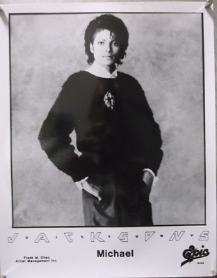 MICHAEL JACKSON 8x10 B&W Photo