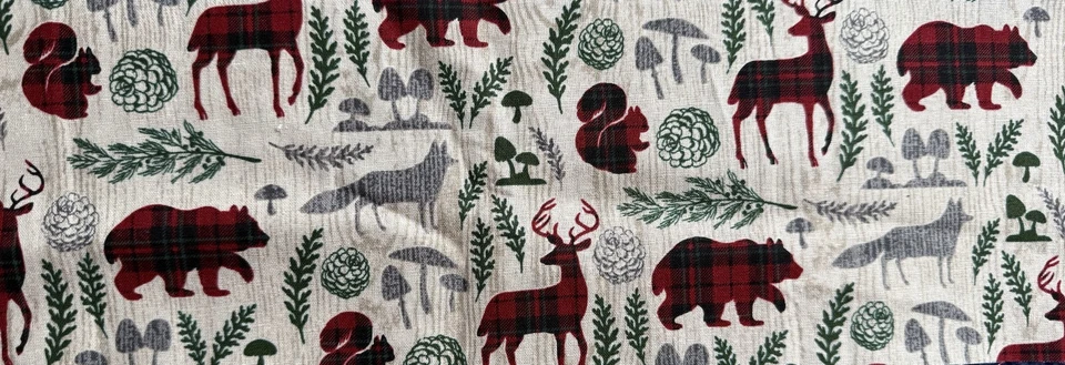 Toalla de mano de felpa ciervo oso zorro ardilla - Gran decoración para el hogar Lodge Foto 2 de 2