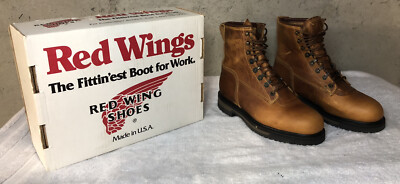 Red Wing 2247 Comfort Force Brown Steel Toe Boots Size 9 3E - With