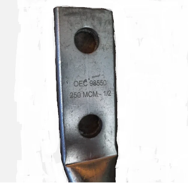 Nsi OEC 98550 (Red Die) 250 MCM Aluminum 2-Hole 1/2" Compression Lug - Image 2 of 2