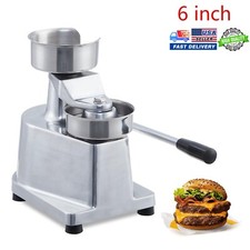 6" Commercial Burger Patty Maker Hamburger Meat Press Forming Machine with Paper 6" Commercial Burger Patty Maker Hamburger Meat Press Forming Machine with Paper - Image 1