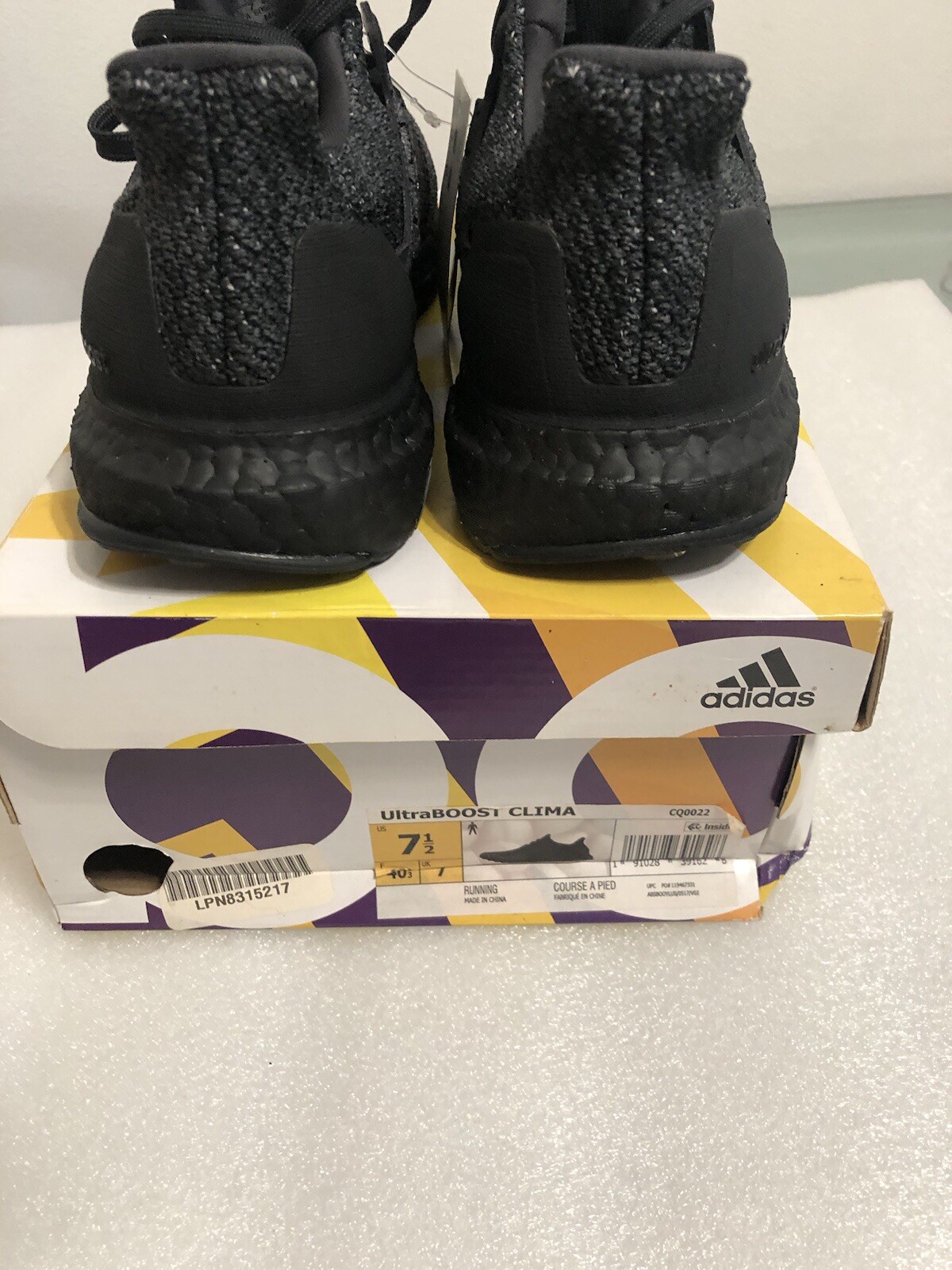 Adidas UltraBoost Clima Limited Edition ‘Carbon' CQ0022 Size 7.5 US Rare image 3
