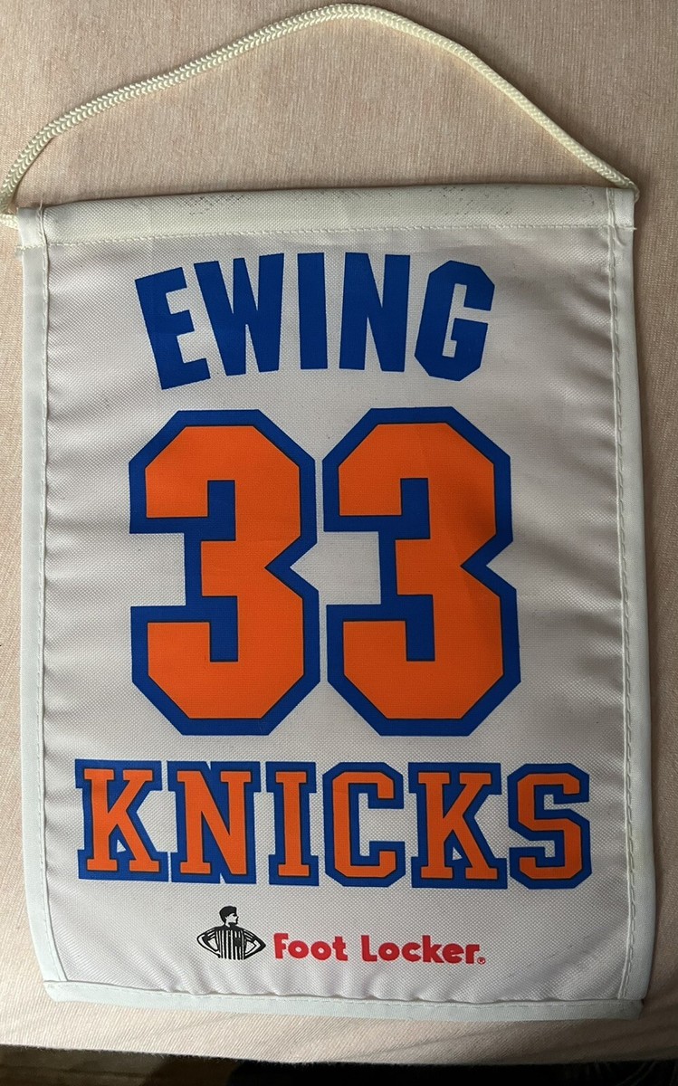 NY KNICKS PATRICK EWING 33 BANNER SGA MSG RETIREMENT NUMBER