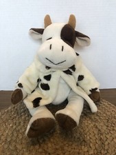 Russ Heartcraft Collection MOOELLA Cow Brown White Plush Stuffed Animal 15"