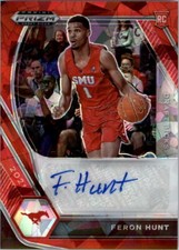 2021-22 Prizm Draft Draft Picks Autographs Prizms Red Ice 51 Feron Hunt Auto