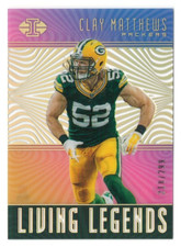 Clay Matthews 2018 Panini Illusions Living Legends Gold /299 #14 Numbered Insert