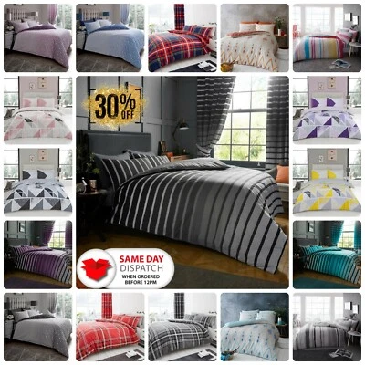 GAVENO CAVAILIA DUVET COVER SET with Pillow Case Quilt Cover Bedding Single Double King All Size