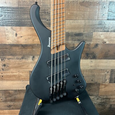 Ibanez Bass Workshop EHB1005MS Bass Guitar - Black Flat, Free Ship