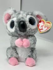 TY Silk Beanie Boos Plush KARLI the Gray KOALA Bear 6"  NEW with tags