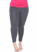 Women's Women's Plus Size Super-Stretch Leggings Charcoal