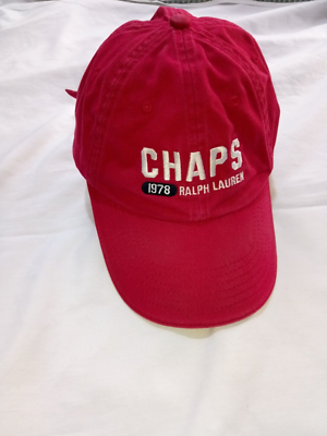 Chaps Ralph Lauren cap 1978 Style Strapback Baseball Hat Rare red