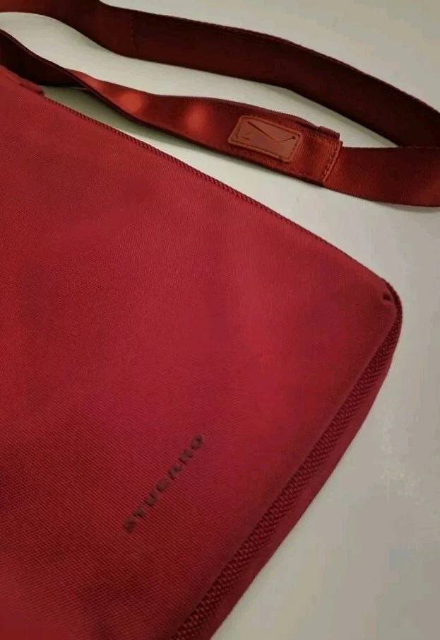 Bandolera Tucano Finatex Rojo Mensajero Bolso de Hombro Hecho en Italia iPad Tablet Foto 3 de 4