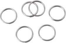 1/2 Inch Split Key Rings,Stainless Steel Dog Tag Mini Rings,Small Key Chain Ring