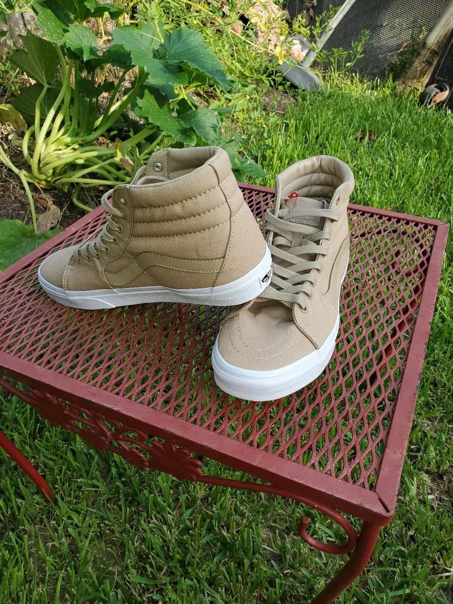 Vans Sk8 Hi Khaki White Skate Shoes mens 10 eBay