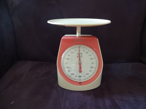 Vintage FUJI Plastic Kitchen Scale 1kg Used Good Condition Japanese