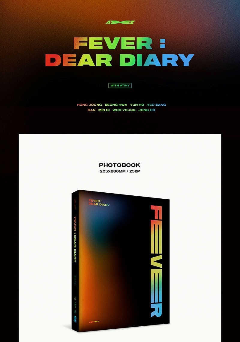 ATEEZ - ATEEZ FEVER : DEAR DIARY K-pop Photo Book Card Boy Band
