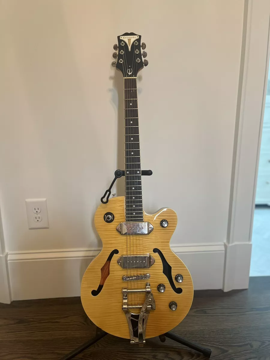 Epiphone Wildkat Semi Hollow Electric Guitar with Bigsby Antique