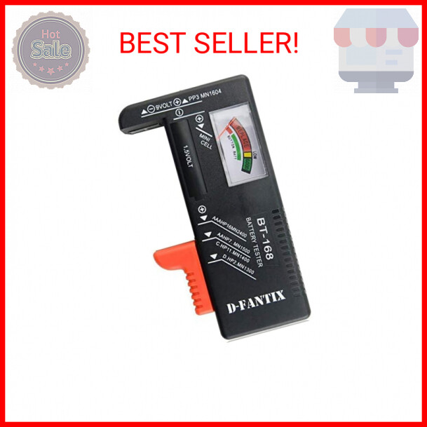 DFantiX Battery Tester, Universal Battery Checker Small Battery