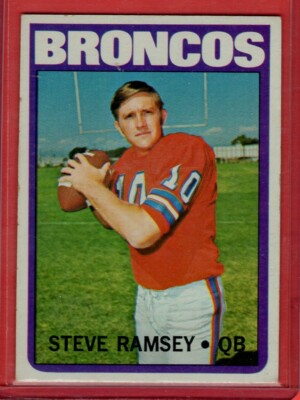 1972 Topps # 74 Steve Ramsey -- Broncos -- Box 724-228 | eBay