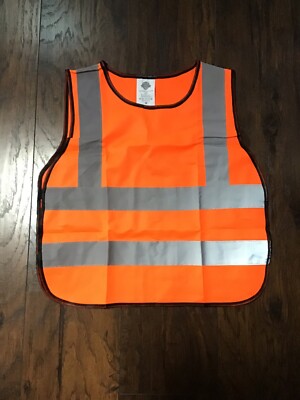 Dazonity Orange High Visibility KIDS Safety Vest Reflective Strip 10 ...